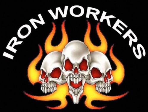 hard hat stickers, hardhat stickers IRON WORKER CIW-1