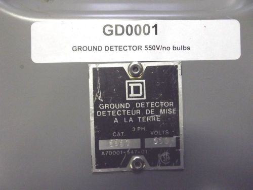 SQUARE D GROUND DETECTOR 550V 3PH CAT#5551