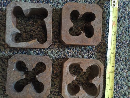 MIXED LOT OF 4 VINTAGE METAL CUTTING DIE used in metal machining and tooling