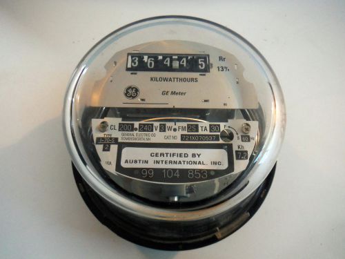 GENERAL ELECTRIC Electric Watt Hour Meter KILOWATTHOURS 1-70-S Solar FM2S TA30