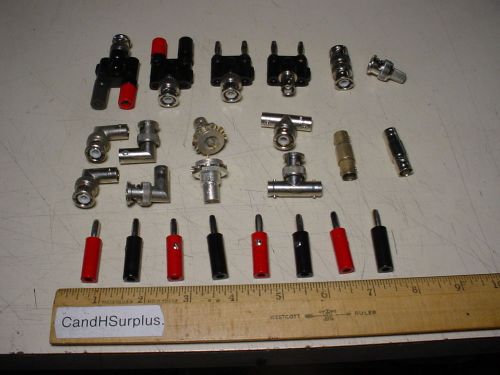 Pomona adapters BNC and Bananna lot of 24 pcs