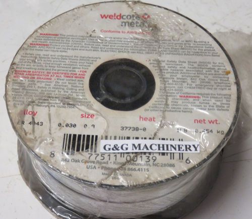 WELDCOTE ALUMINUM, SPOOL WELDING WIRE, ER 4043,  .030 X 1 Lb.