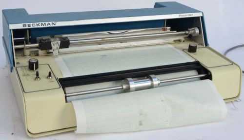 Beckman Chart Recorder Pen Plotter 93506 w/ Chart Paper