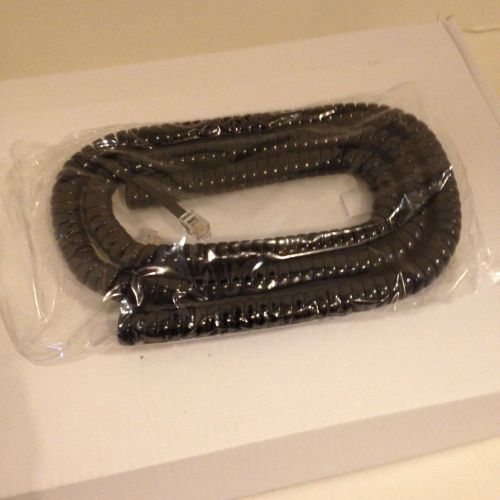 Replacement black handset cord 25 ft. for panasonic kx-t, kx-dt, kx-nt phones for sale