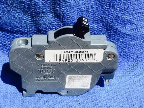 Federal Pacific Thin Circuit Breaker 20 Amp CD UBIF020N