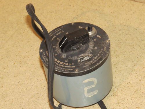 POWERSTAT VARIABLE AUTOTRANSFORMER TYPE 2PF10 (B2)