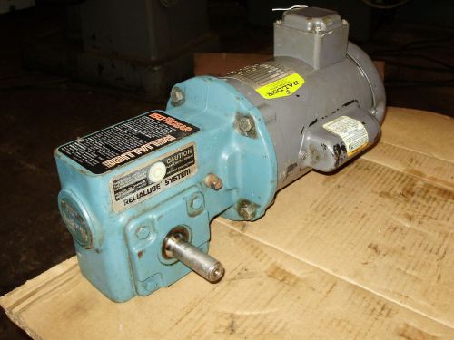 Baldor 1/3 hp w/ dodge tigear right angle gear box vl1301 1725 rpm for sale