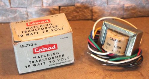 CALRAD 45-723-L MATCHING TRANSFORMER 10 WATT 70 VOLT NIB