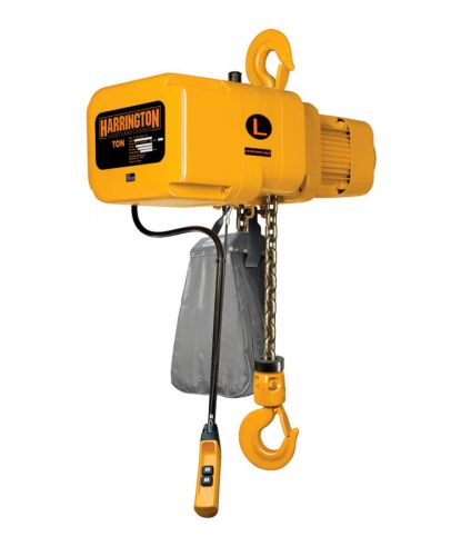 Harrington NER010S-20 Electric Chain Hoist 20&#039; Of Lift 1 Ton