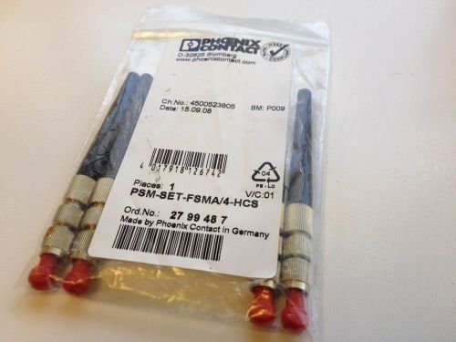 NEW Phoenix Contact  PSM-SET-FSMA/4-HCS 2799487 FO plug-in connectors HCS fiber