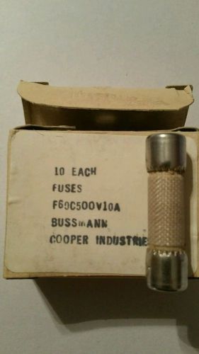 Bussman Cooper fuses f60c500v10a