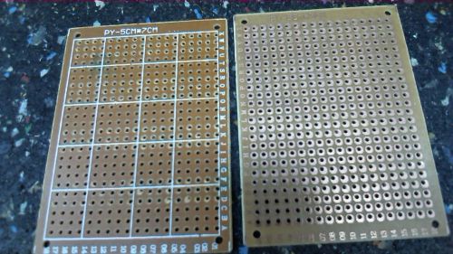 10 PCS , 2&#034; X 2 3/4&#034; DIY PROTOTYPE PC BOARDS , COPPER SOLDER PADS !! NICE !!