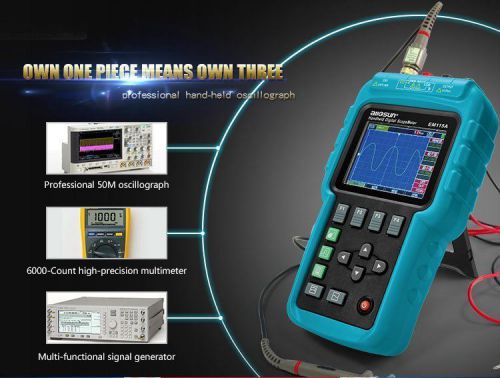 Handheld Digital Scopemeter Oscilloscope Multimeter Signal Generator LCD allsun