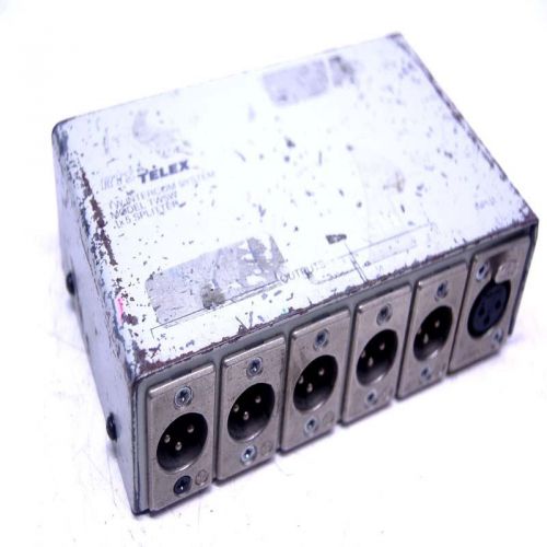 Telex rts tw5w intercom 1x5 dual-channel 3-pin xlr-type passive splitter for sale