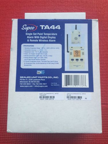 Supco TA44  DIGITAL TEMP ALARM WIRELESS REMOTE ALARM