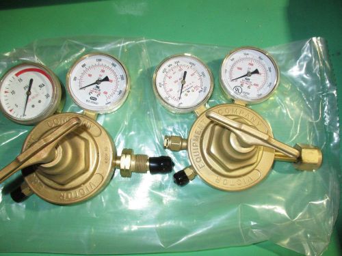 VICTOR HEAVY DUTY REGULATOR SET 450 OXYGEN &amp; 46 GAS GOOD CONDITION