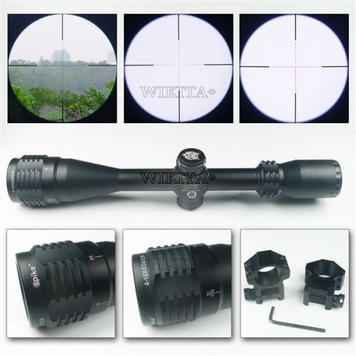 10 Level Red Green Laser 4-16X40 Sniper Reflex Cross 16x Zoom Scopes 20mm