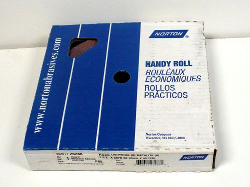 New NORTON Handy Roll #26288 - 1-1/2&#034; X 50 YD. - P80- Free Shipping