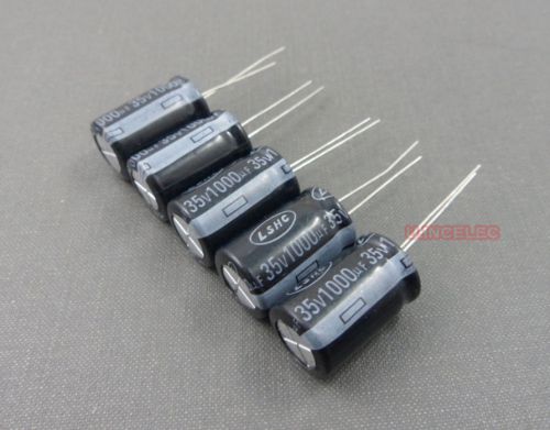 50pcs 1000uF 35V Electrolytic Capacitor 105degC 2000hours  LS