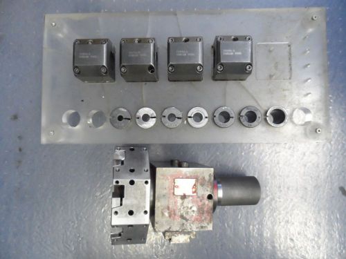 Dorian vit8-75 turret tool post w/ (8) stations, boring bar holders, &amp; tooling for sale