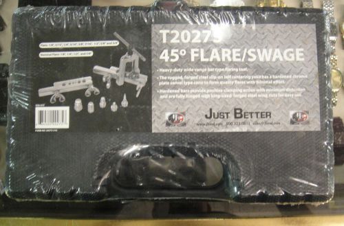 Just better industries 1/8&#034; - 3/4&#034; flare swage hvac 45 degree tool kit t20275 for sale