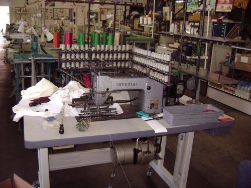 USED IMPERIAL ELASTIC SHIRRING 45 NEEDLE MACHINE