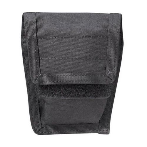 Blackhawk 50HC01BK Double Belt Mounted Handcuff Pouch Nylon Black Fits 2.5&#034;