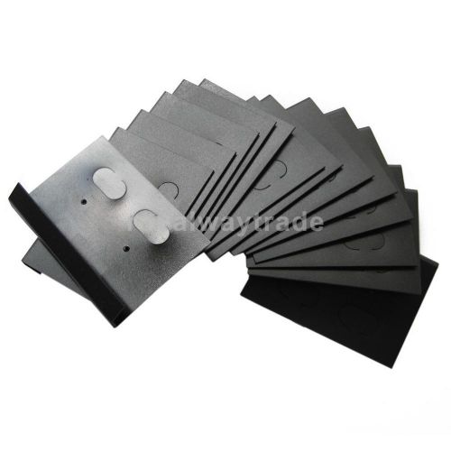 100PCS Earring Ear Studs Display Hang Cards Black -2 x 1.4 Inch