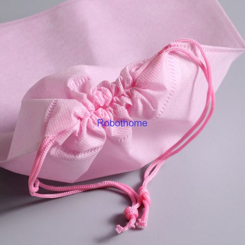 8&#034;x11&#034;Pink Shoes Bag Travel Storage Pouch Drawstring Dust Non-woven Portable