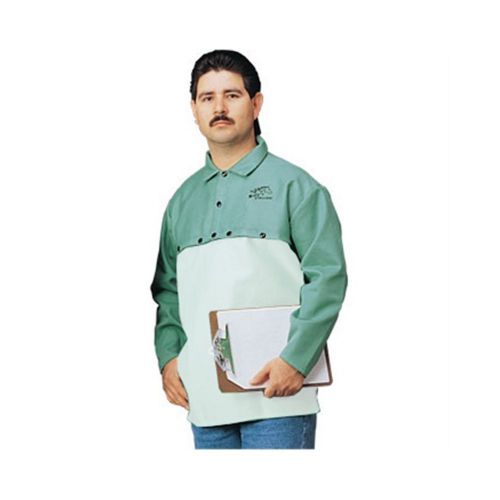 Revco black stallion f2-21cs 9oz. green fr cotton welding cape sleeve, 2x-large for sale