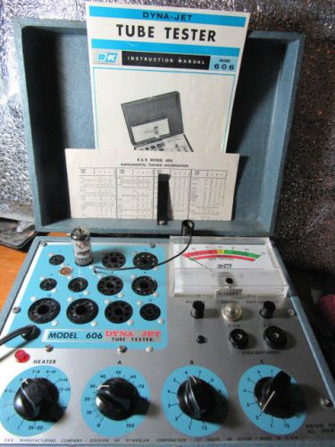 B&amp;K  DYNA JET  606  Tube Tester - Manual &amp; Tube List - WORKS Tested