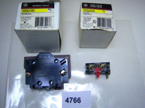 (4766) GE Contact &amp; Contact Block CR305X100A CR104PXC01