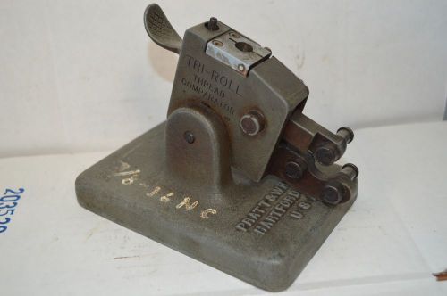 VINTAGE Pratt &amp; Whitney # 1856-107 Tri-Roll Thread Comparator W/O Gage USA MADE