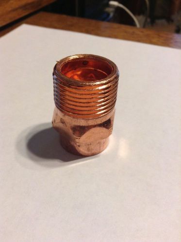 3/4&#034; C x 3/4&#034; Male NPT Threaded Copper Adapter