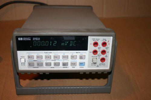 Keysight HP AGILENT 34401A 6.5 DIGIT DIGITAL MULTIMETER GPIB RS-232