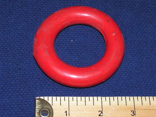 Red vinyl coated lead doughnut - 2.75&#034; o.d., flask support for sale
