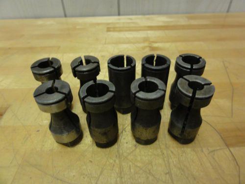 (9) assorted size #3 procunier tap tapping collets, 1-5/8&#034; long, 3/4&#034; diameter for sale