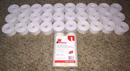 38mm x 150&#039; BOND CASH REGISTER PAPER - 40 NEW ROLLS (30) 150ft + (10) 138ft