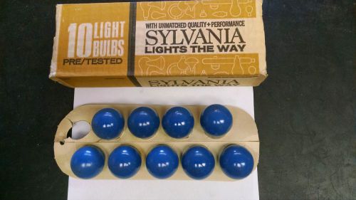 ( LOT OF 9 )   NEW  SYLVANIA     7-1/2S11/BLUE  MEDIUM BASE BULB