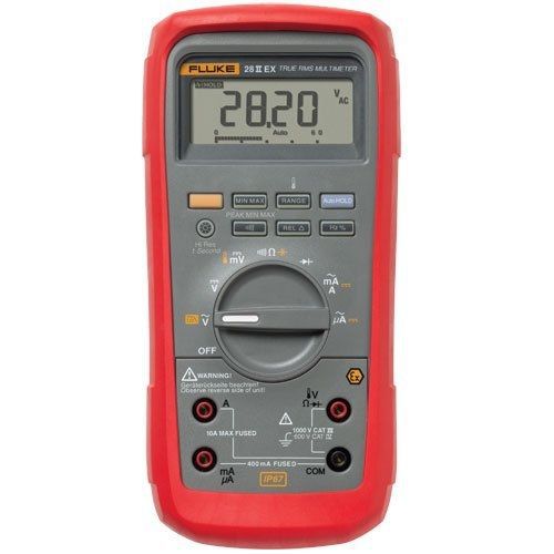 Fluke 28iiex/etl intrinsically safe true-rms digital multimeter, lcd display, for sale