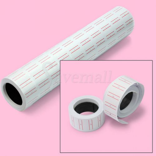 Hot 10 Rolls Self-adhesive MX-5500 Gun Labeller Price Labels Mark Sticker White