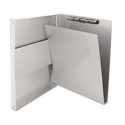 Snapak aluminum side-open forms folder, 1/2&#034; clip, 8 1/2 x 12 sheets, silver for sale
