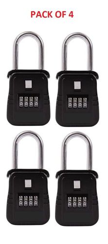 Pack of 4 - lockbox key lock box for realtor real estate 4 digit for sale