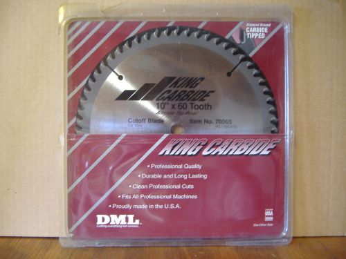 Saw Blade DML 10&#034; 60t new  (410)