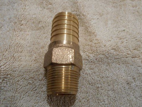 1&#034; Insert x 3/4&#034; Male IPS Thread Adapter Brass Merrill RBMA1075 for Water Wells