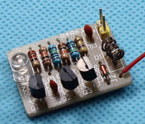 Mobile phone signal flash light 3-12v radiation power diy kit new for sale