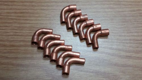 Lot 50x hvac copper fitting 90 degree street elbow ftgxc medium turn 1/4&#034; od for sale