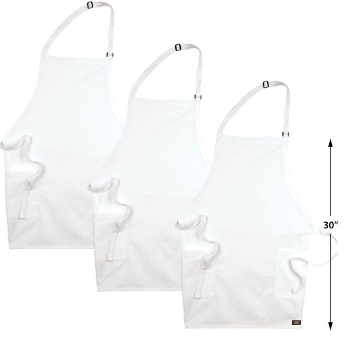 3PACK Dickies Chef Adjustable Bib Apron DC513