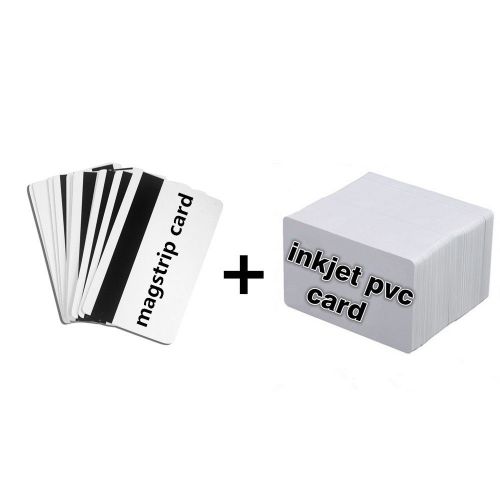 Inkjet Printable ID Card Kit - 30 PVC Cards + 20 Hico 3 track Magnetic Cards