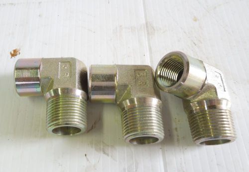 Aeroquip Hydraulic fitting 3/4 NPT X 1/2 NPT street ell. 2089-12-8S lot of 3